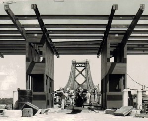 Toll booths on I-74 bridge